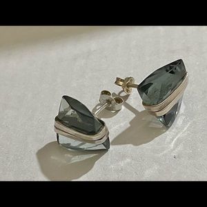 Silver with crystal Jewelry set